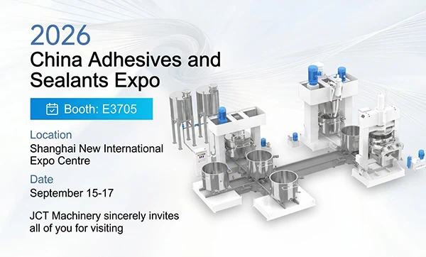 book an appointment and get a discount for JCT high-quality equipments JCT in Adhesive and Sealants Expo China (Booth E3705)